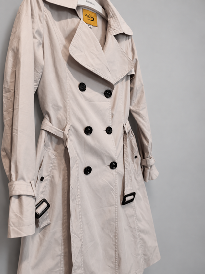 Trench coat ASM | Gris claro satinado | talla indicada 38