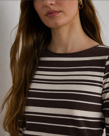 Polera RALPH LAUREN | Talla L | Cuello redondo (algodón elasticado)