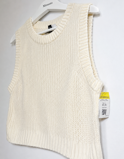 Chaleco Crop de Punto H&M | Nuevo con etiqueta | Talla L