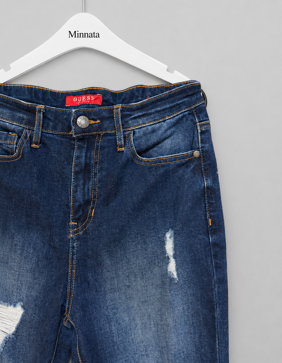 Jeans Guess Skinny Tiro Alto Desgastados | Talla indicada 38 - 40  Elasticados