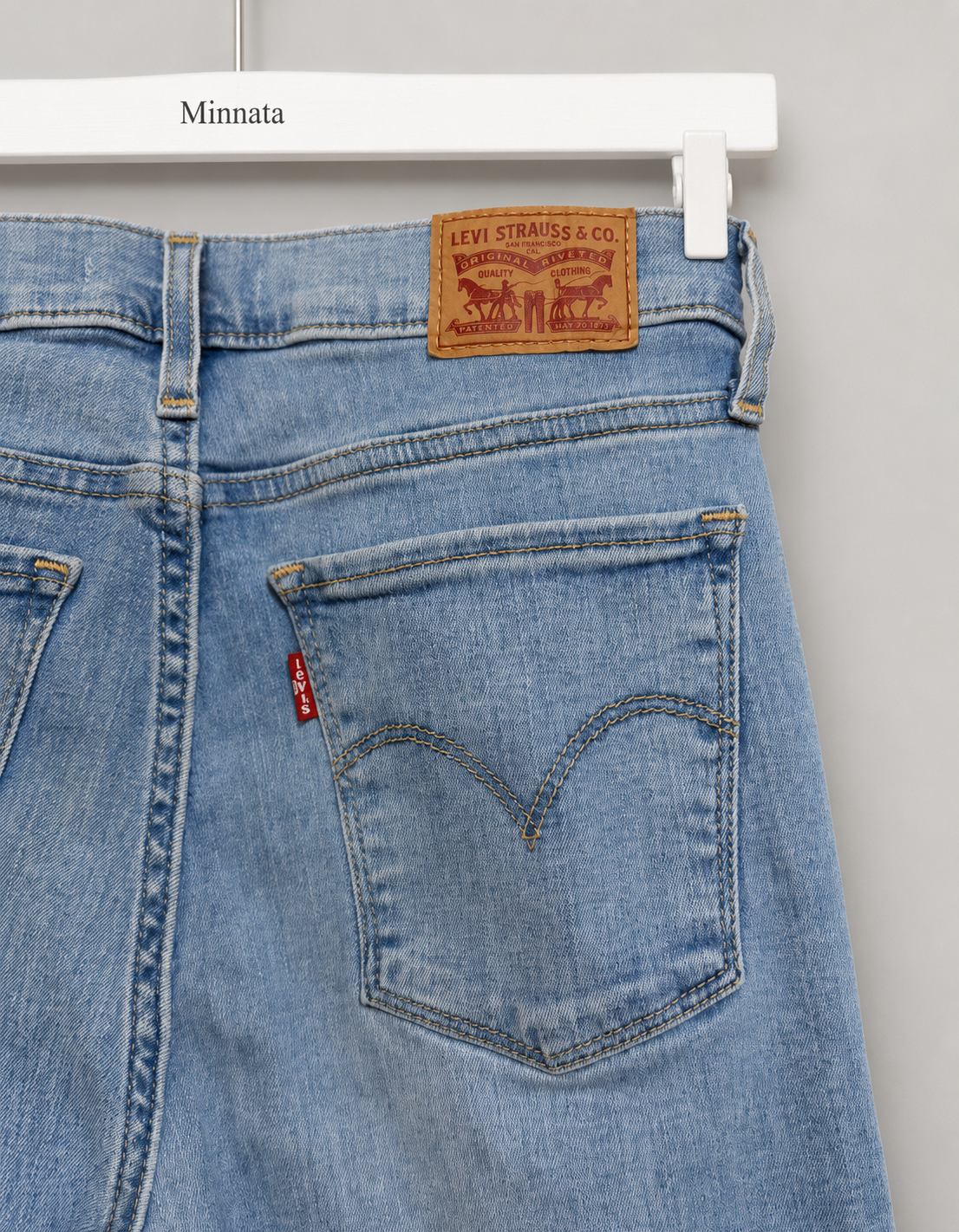 Jeans Levi's 710 Super Skinny tiro alto |Usados | Talla 27 (equiv. 36–38)