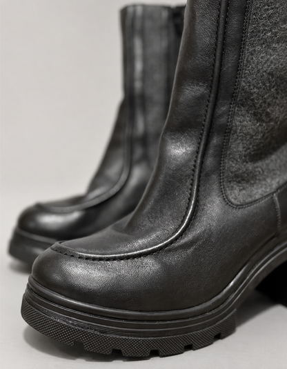 Botines Salamander de Cuero geniuno y Fieltro | Talla indicada 40