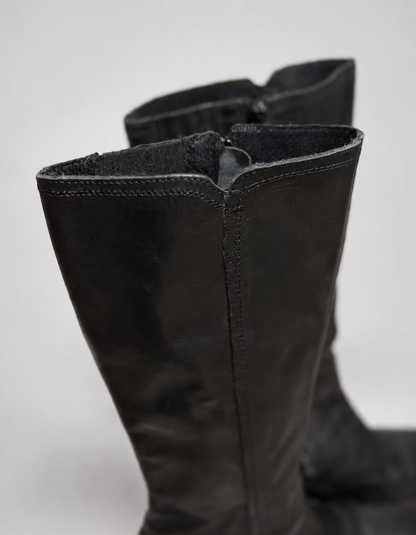 Botas Graceland largas negras taco chunky y plataforma | Talla 40