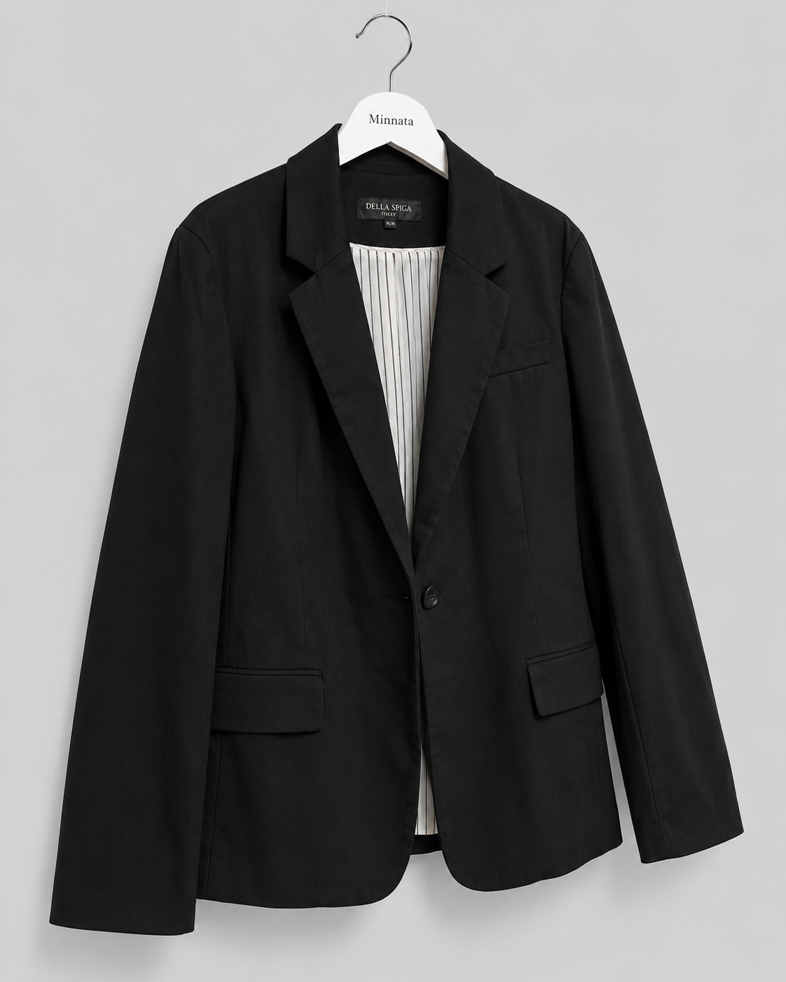 Blazer Della Spiga Italy negro clásico | vintage | talla M