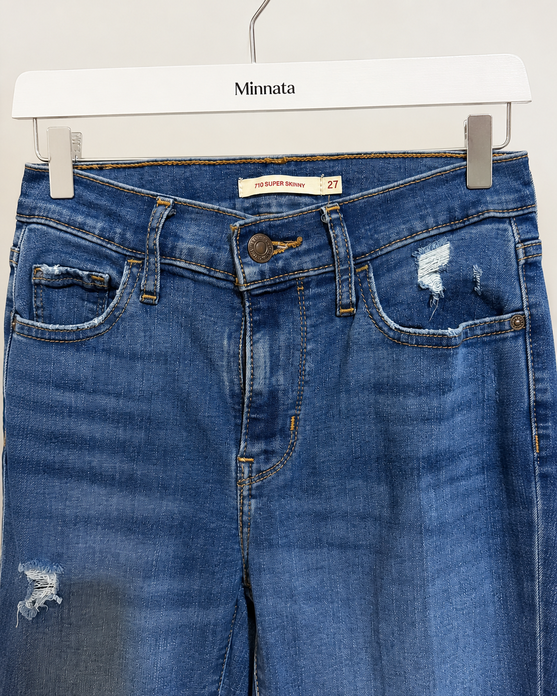 Jeans Levi's 710 Super Skinny · Talla 27