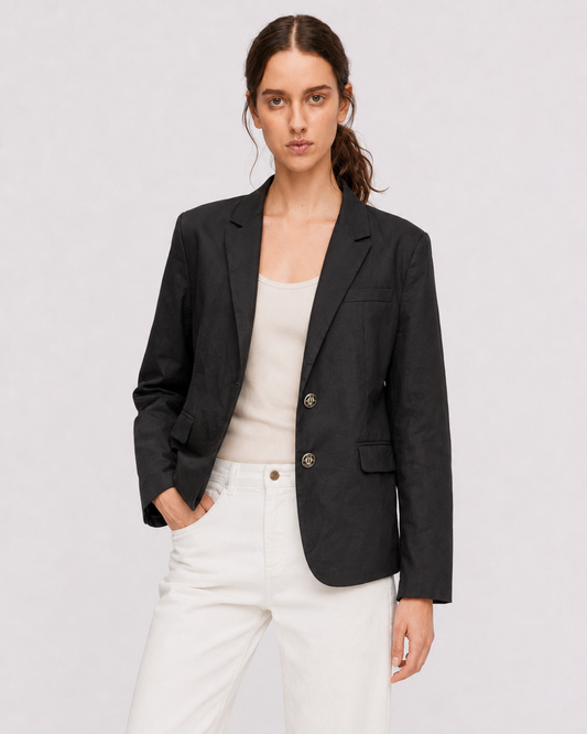 Blazer Negro Sastre SOCCX (Alemania) | Corte Entallado | Talla 40/L