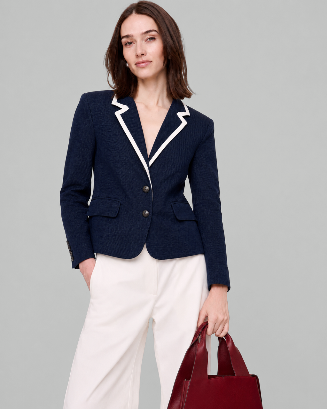 Blazer Banana Republic 4P Petite – Azul Marino
