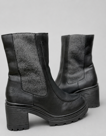 Botines Salamander de Cuero geniuno y Fieltro | Talla indicada 40