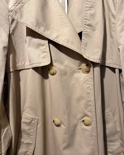 Trench largo ZARA | doble botonadura (100% algodón)
