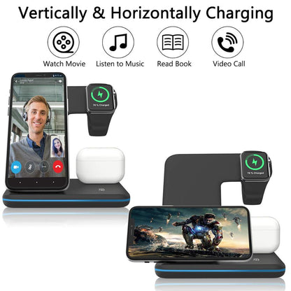 Cargador 3 en 1 Blade™ Wireless y Lightning